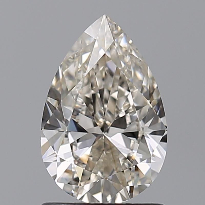 1.0 Carat Pear Natural Diamond with  Cut Diamond in 14KT  view 1
