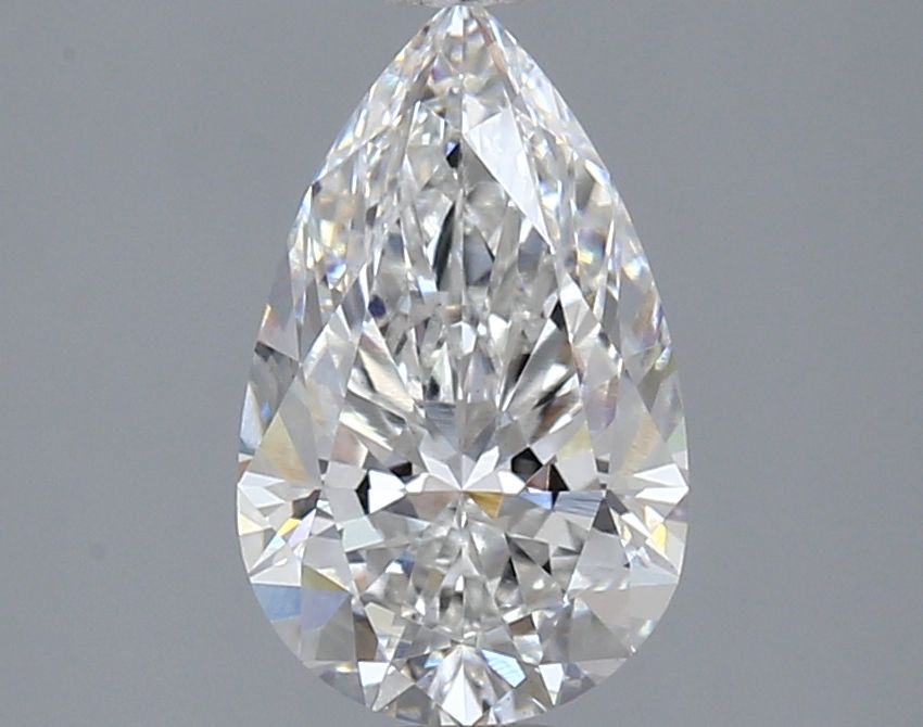 1.92 Carat Pear Lab Diamond with  Cut Diamond in 14KT  view 1
