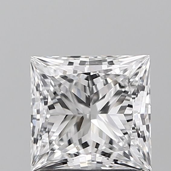 1.23 Carat Princess Lab Diamond with  Cut Diamond in 14KT  view 1
