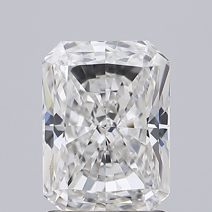 1.56 Carat Radiant Lab Diamond with  Cut Diamond in 14KT  view 1
