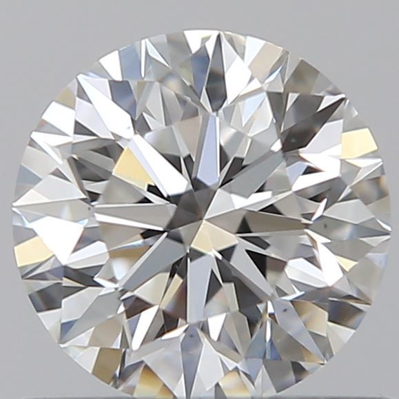 0.6 Carat Round Natural Diamond with  Cut Diamond in 14KT  view 1
