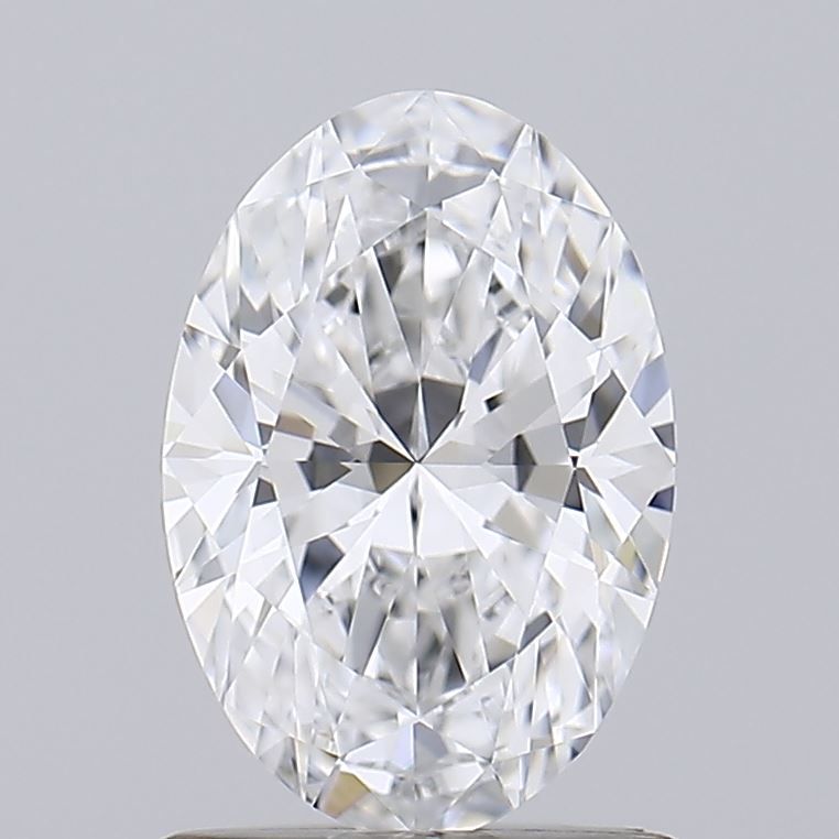 1.09 Carat Oval Lab Diamond with  Cut Diamond in 14KT  view 1
