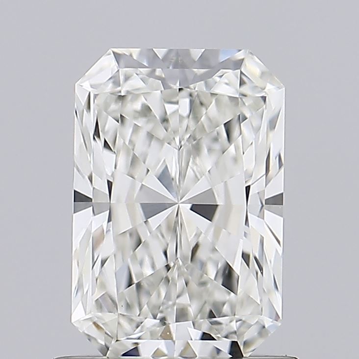 1.02 Carat Radiant Lab Diamond with  Cut Diamond in 14KT  view 1
