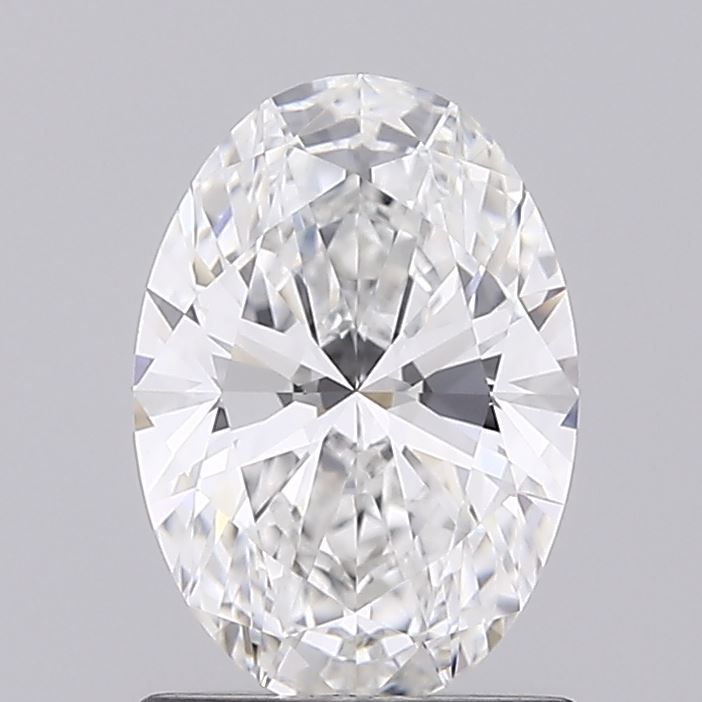 1.09 Carat Oval Lab Diamond with  Cut Diamond in 14KT  view 1
