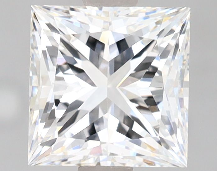 2.0 Carat Princess Lab Diamond with  Cut Diamond in 14KT  view 1
