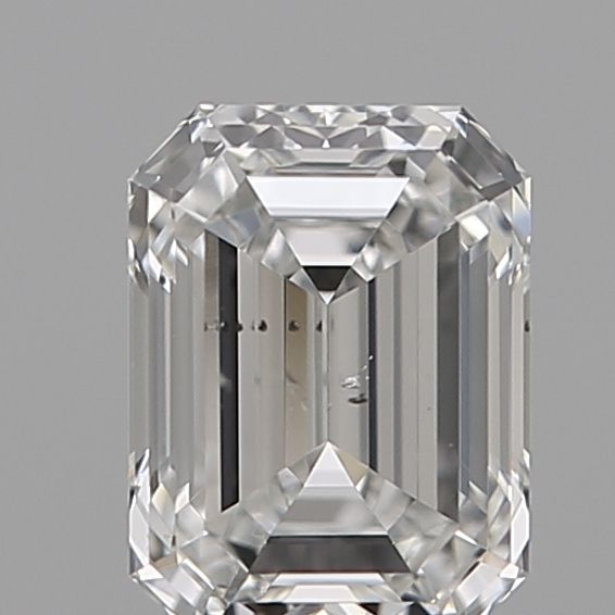 0.54 Carat Emerald Natural Diamond with  Cut Diamond in 14KT  view 1
