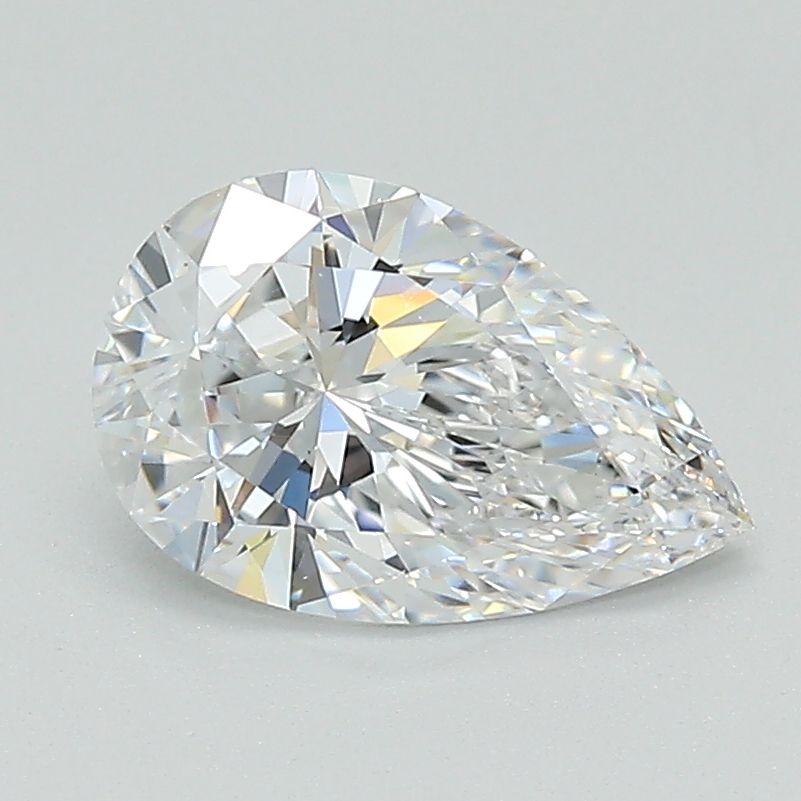1.19 Carat Pear Lab Diamond with  Cut Diamond in 14KT  view 1
