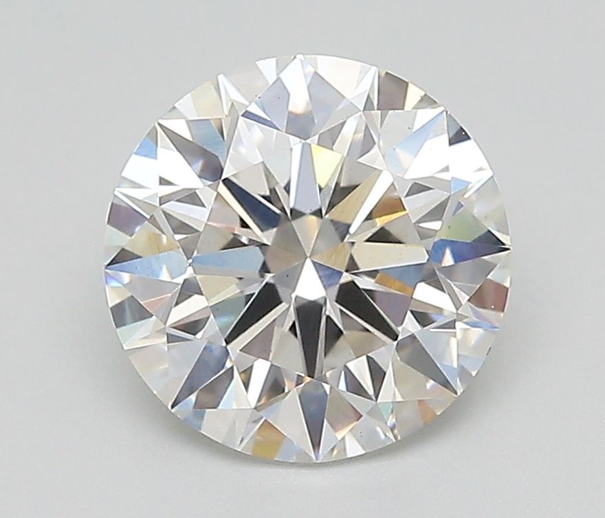 1.86 Carat Round Lab Diamond with  Cut Diamond in 14KT  view 1

