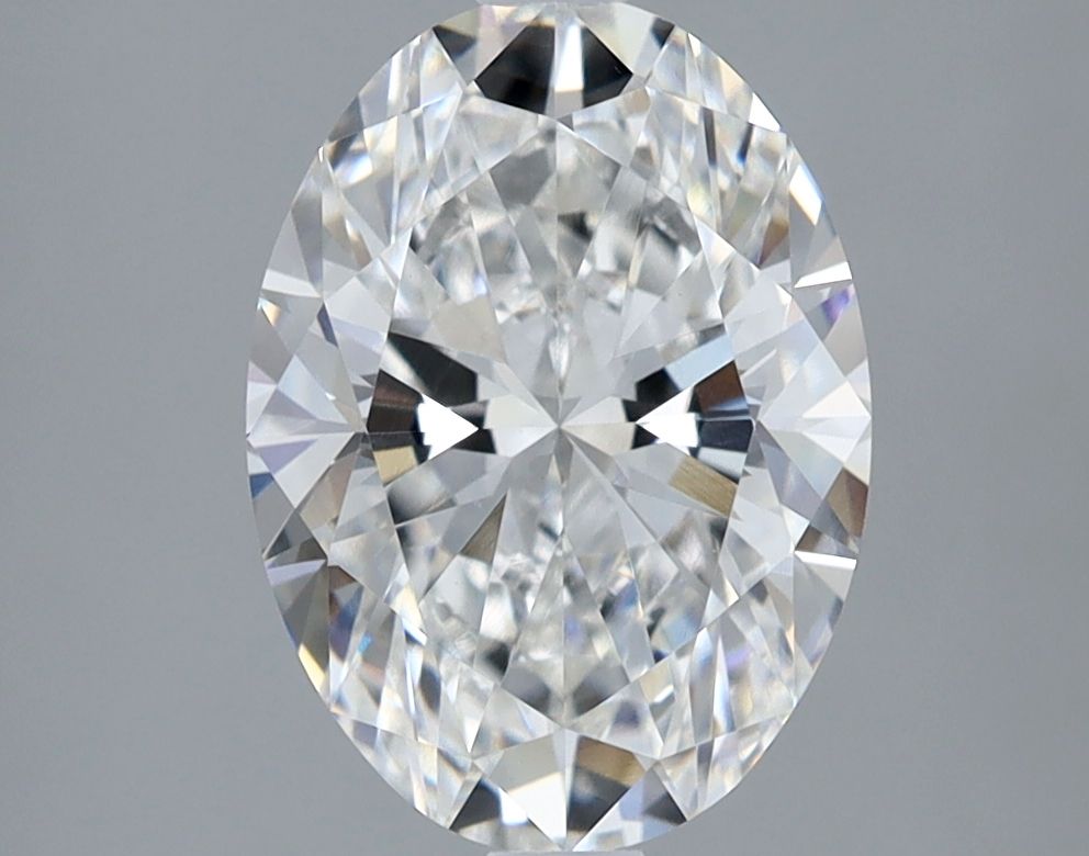 2.08 Carat Oval Lab Diamond with  Cut Diamond in 14KT  view 1
