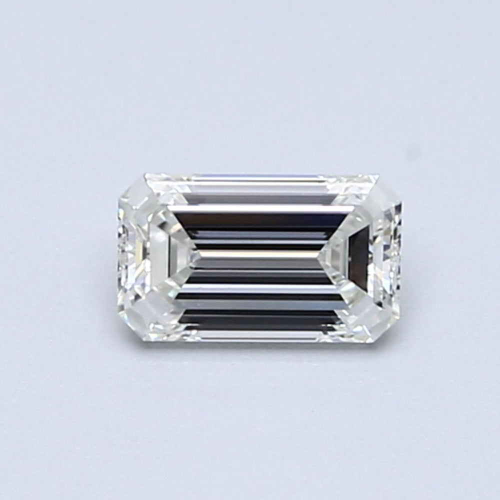 0.46 Carat Emerald Natural Diamond with  Cut Diamond in 14KT  view 1
