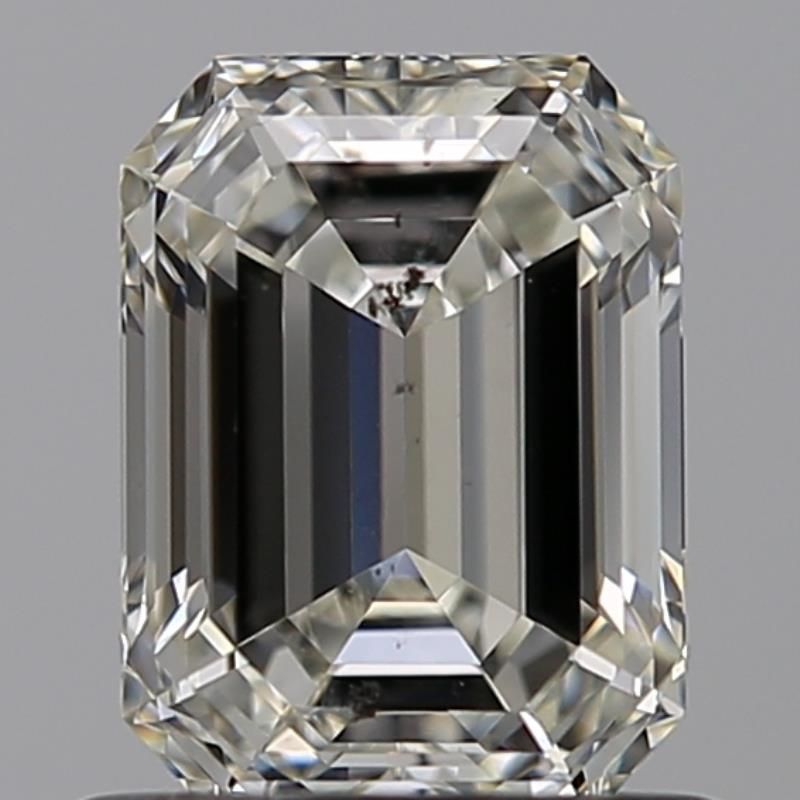 0.93 Carat Emerald Natural Diamond with  Cut Diamond in 14KT  view 1
