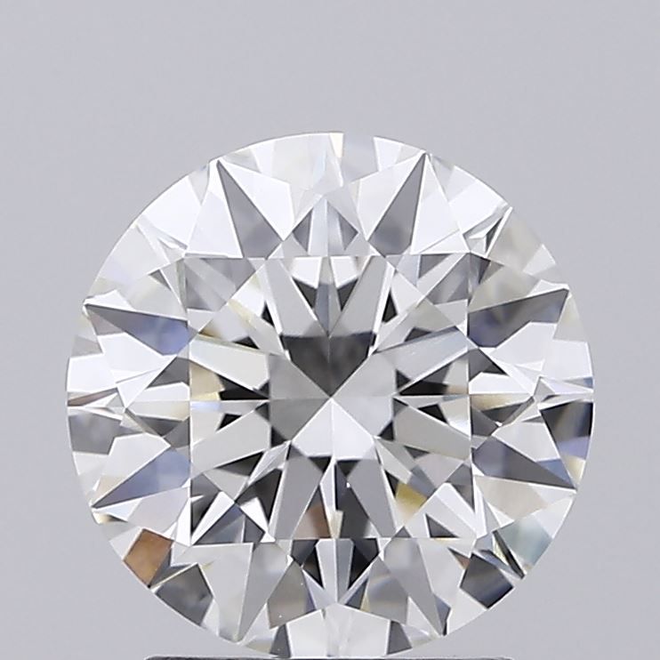 2.34 Carat Round Lab Diamond with  Cut Diamond in 14KT  view 1
