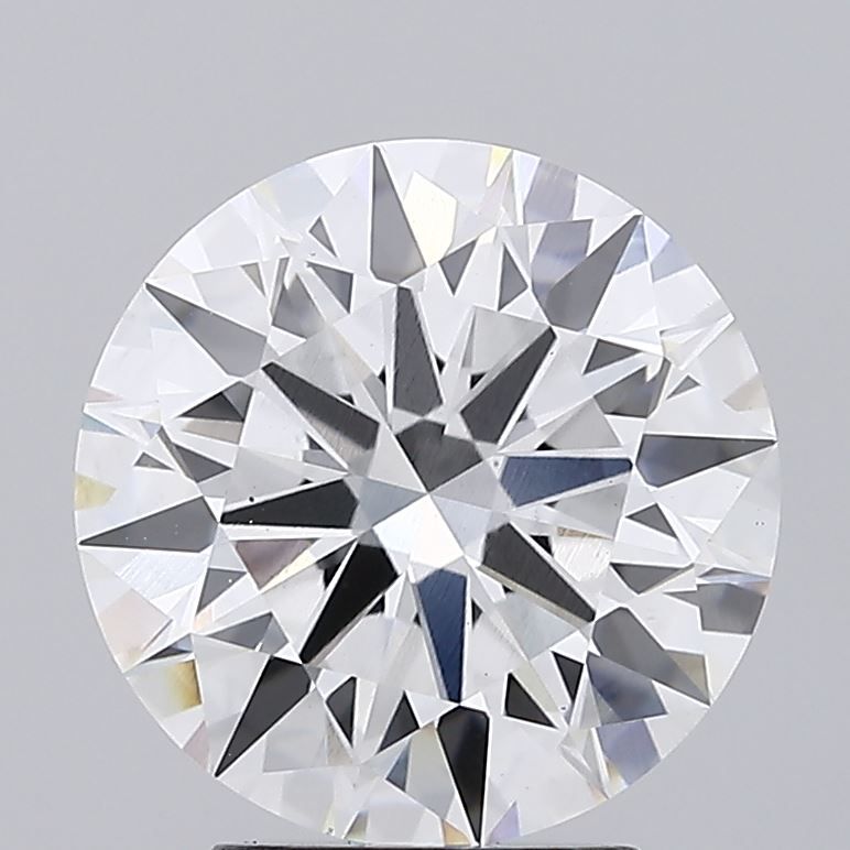 3.28 Carat Round Lab Diamond with  Cut Diamond in 14KT  view 1
