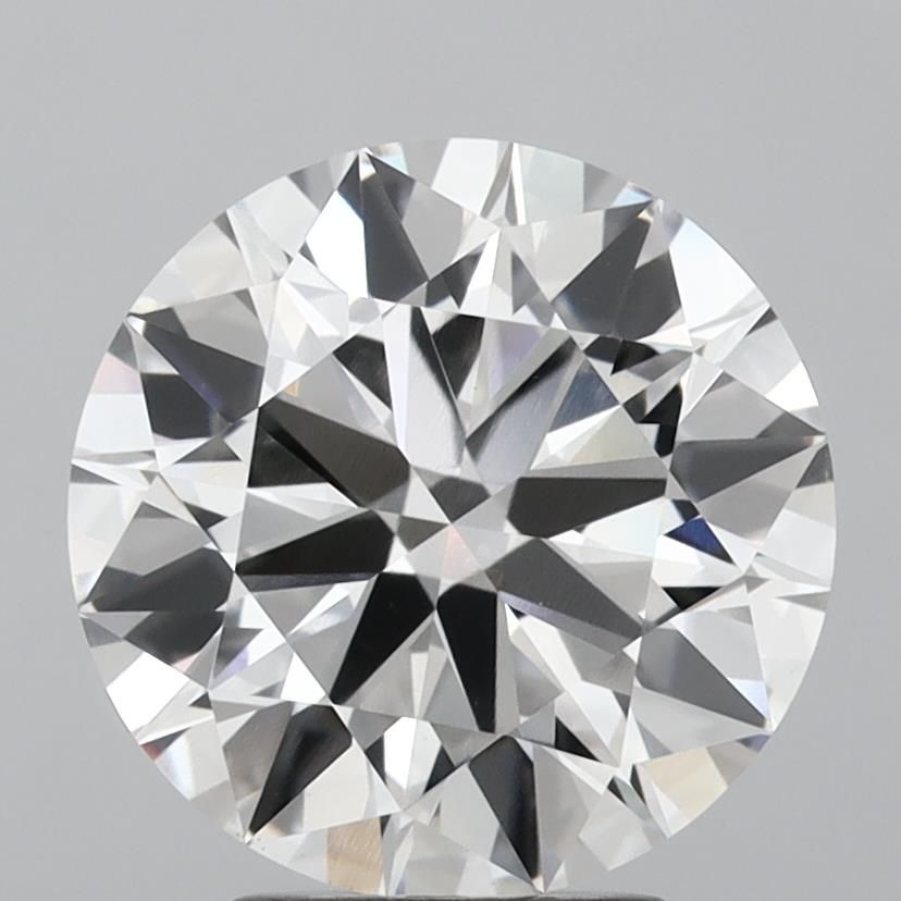 3.31 Carat Round Lab Diamond with  Cut Diamond in 14KT  view 1
