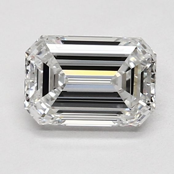 1.2 Carat Emerald Lab Diamond with  Cut Diamond in 14KT  view 1
