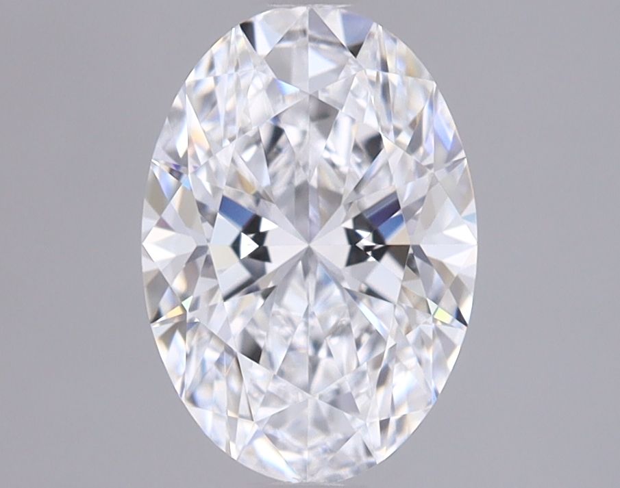 1.03 Carat Oval Lab Diamond with  Cut Diamond in 14KT  view 1
