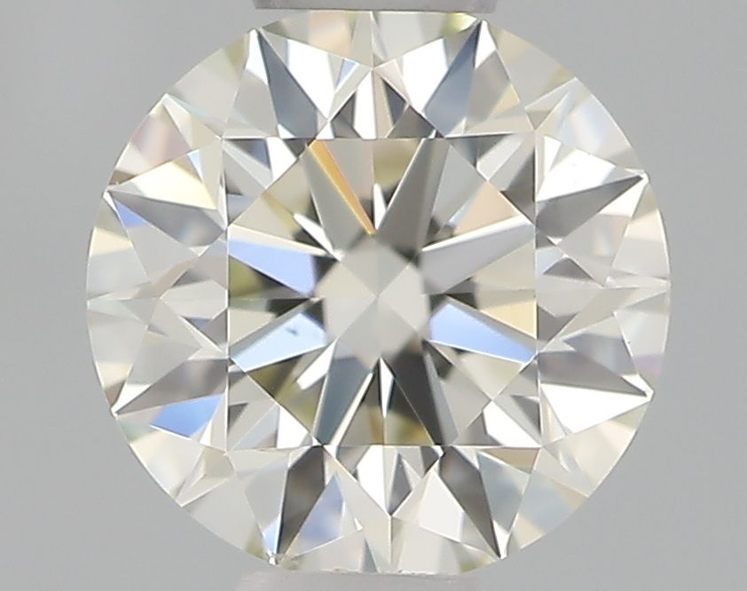 0.4 Carat Round natural Diamond with  Cut Diamond in 14KT  view 1
