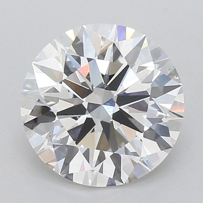 4.45 Carat Round Lab Diamond with  Cut Diamond in 14KT  view 1
