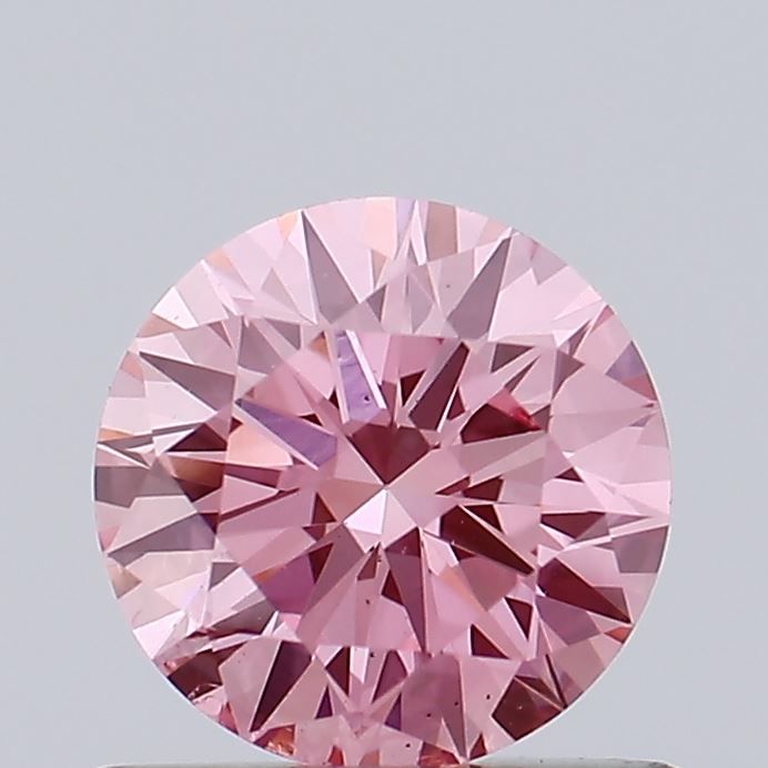 0.64 Carat Round Lab Diamond with  Cut Diamond in 14KT  view 1
