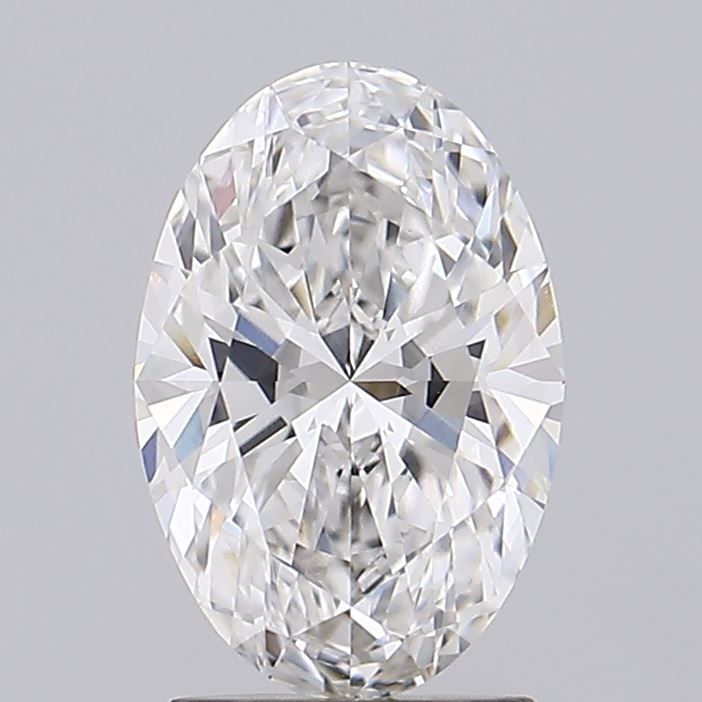 1.81 Carat Oval Lab Diamond with  Cut Diamond in 14KT  view 1
