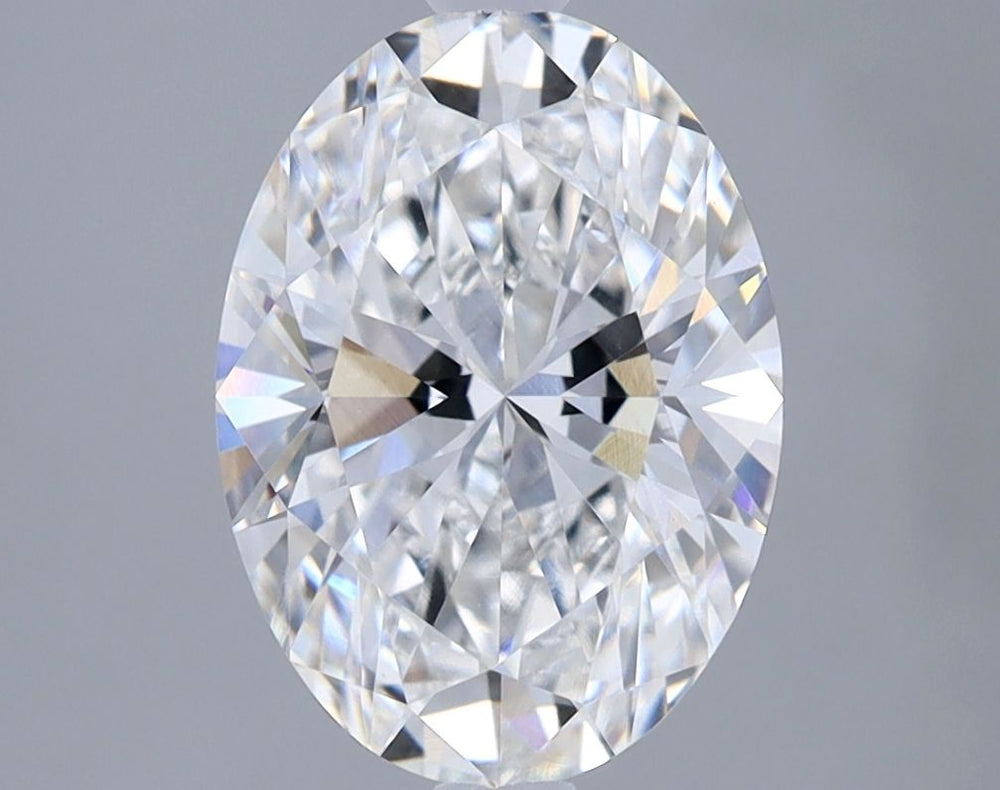 2.09 Carat Oval Lab Diamond with  Cut Diamond in 14KT  view 1
