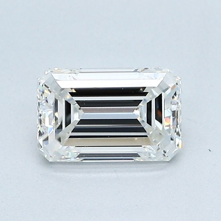 0.91 Carat Emerald Natural Diamond with  Cut Diamond in 14KT  view 1
