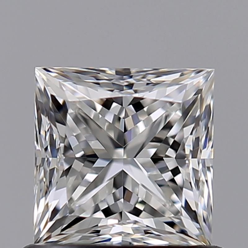 0.8 Carat Princess Natural Diamond with  Cut Diamond in 14KT  view 1
