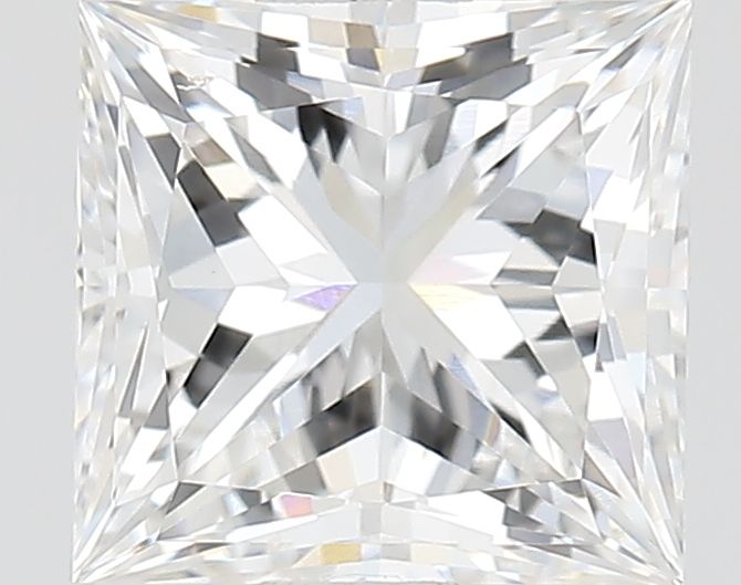 1.01 Carat Princess Lab Diamond with  Cut Diamond in 14KT  view 1
