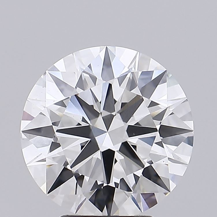 4.52 Carat Round Lab Diamond with  Cut Diamond in 14KT  view 1
