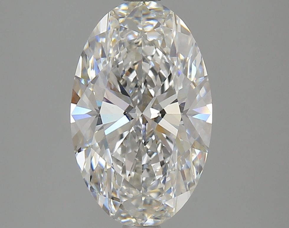 3.11 Carat Oval Lab Diamond with  Cut Diamond in 14KT  view 1
