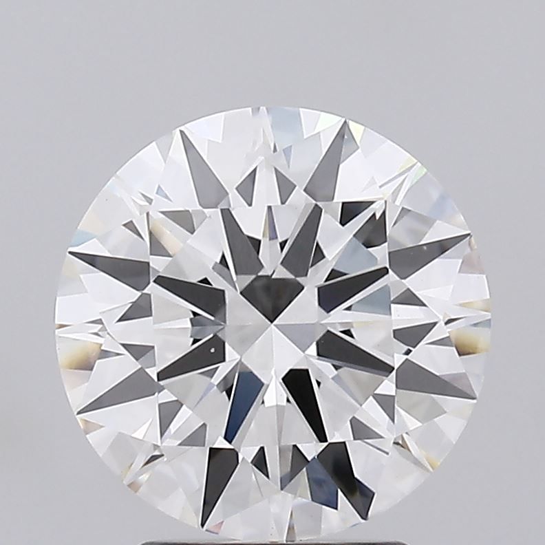 3.0 Carat Round Lab Diamond with  Cut Diamond in 14KT  view 1
