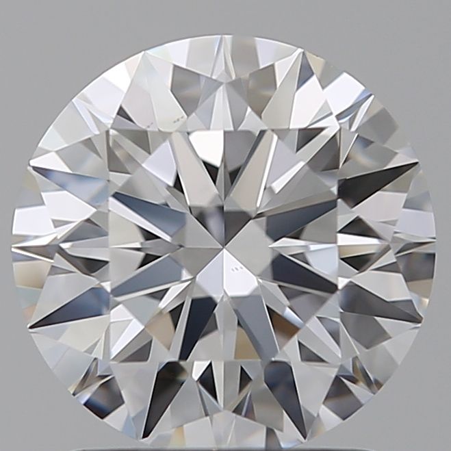 1.58 Carat Round Lab Diamond with  Cut Diamond in 14KT  view 1
