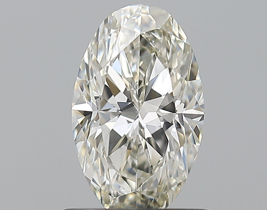 0.8 Carat Oval Natural Diamond with  Cut Diamond in 14KT  view 1
