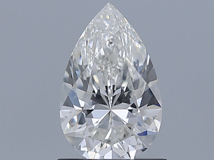 1.0 Carat Pear Natural Diamond with  Cut Diamond in 14KT  view 1
