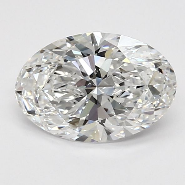 1.31 Carat Oval Lab Diamond with  Cut Diamond in 14KT  view 1
