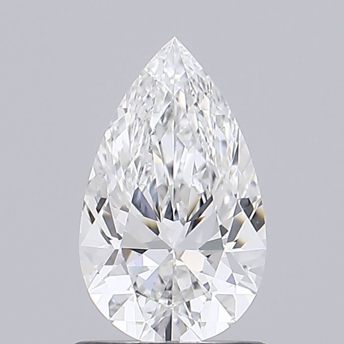 1.01 Carat Pear Lab Diamond with  Cut Diamond in 14KT  view 1
