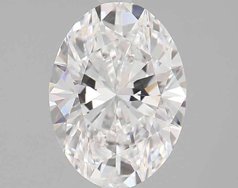 1.61 Carat Oval Lab Diamond with  Cut Diamond in 14KT  view 1
