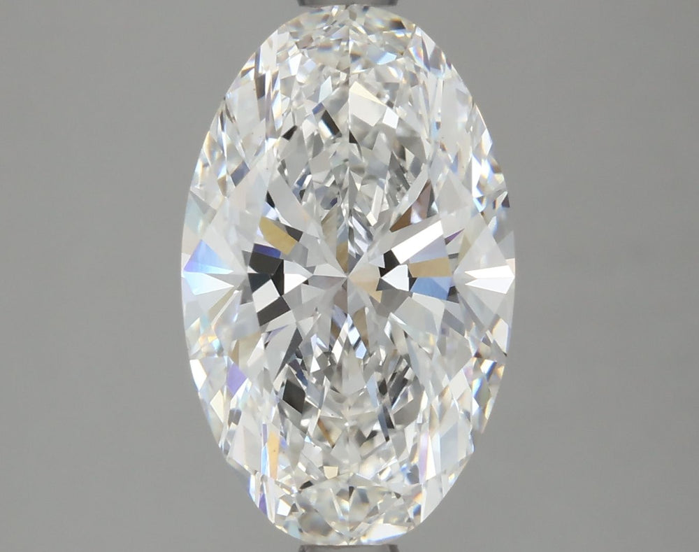 2.13 Carat Oval Lab Diamond with  Cut Diamond in 14KT  view 1
