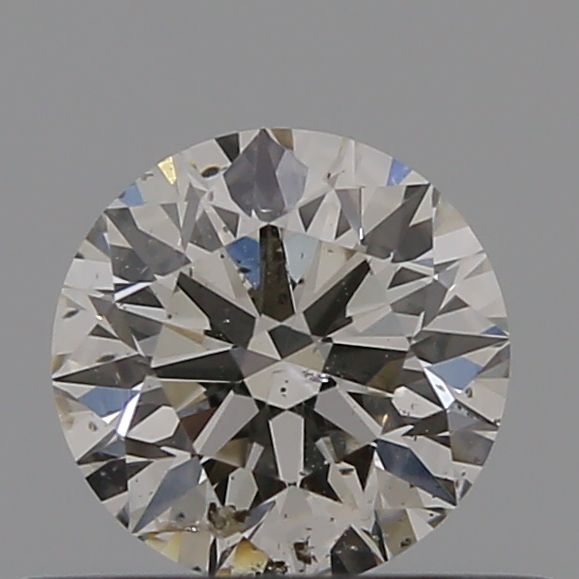 0.4 Carat Round Natural Diamond with  Cut Diamond in 14KT  view 1
