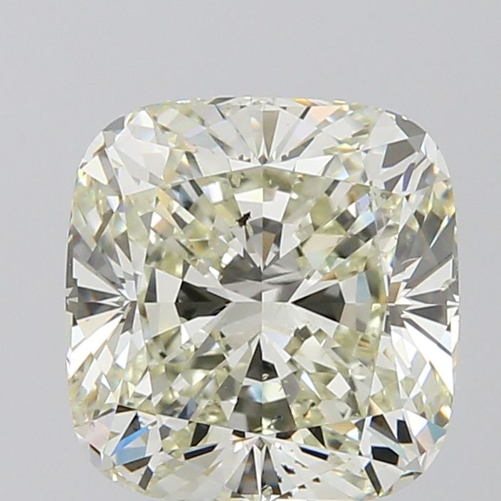 5.03 Carat CUSHION Natural Diamond with  Cut Diamond in 14KT  view 1
