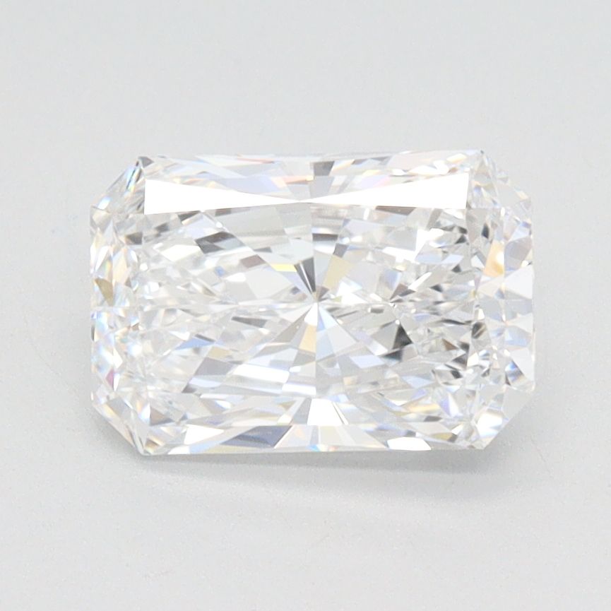 1.41 Carat Radiant Lab Diamond with  Cut Diamond in 14KT  view 1
