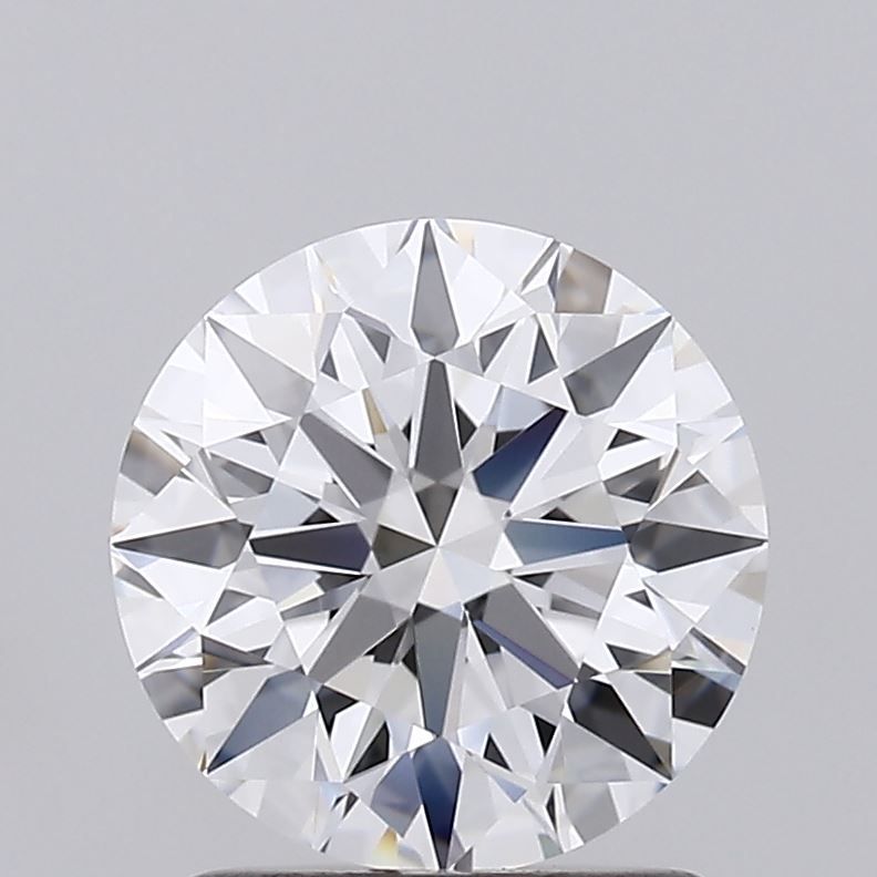 1.34 Carat Round Lab Diamond with  Cut Diamond in 14KT  view 1
