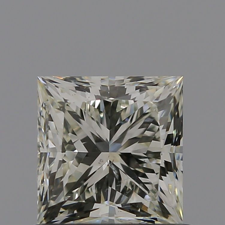 0.9 Carat Princess Natural Diamond with  Cut Diamond in 14KT  view 1
