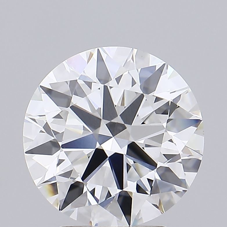 3.21 Carat Round Lab Diamond with  Cut Diamond in 14KT  view 1
