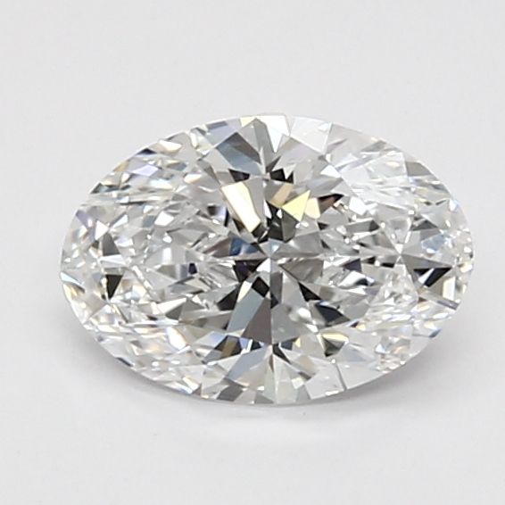 1.0 Carat Oval Lab Diamond with  Cut Diamond in 14KT  view 1
