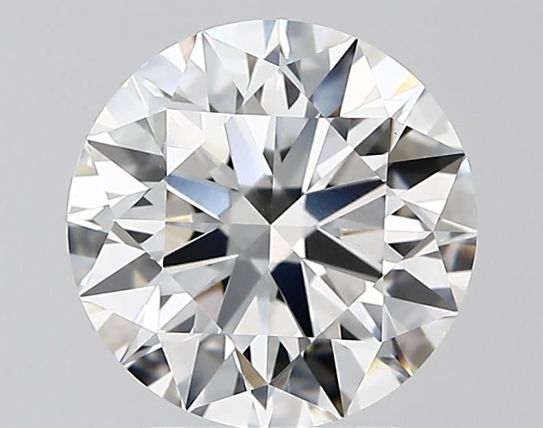 2.81 Carat Round Lab Diamond with  Cut Diamond in 14KT  view 1
