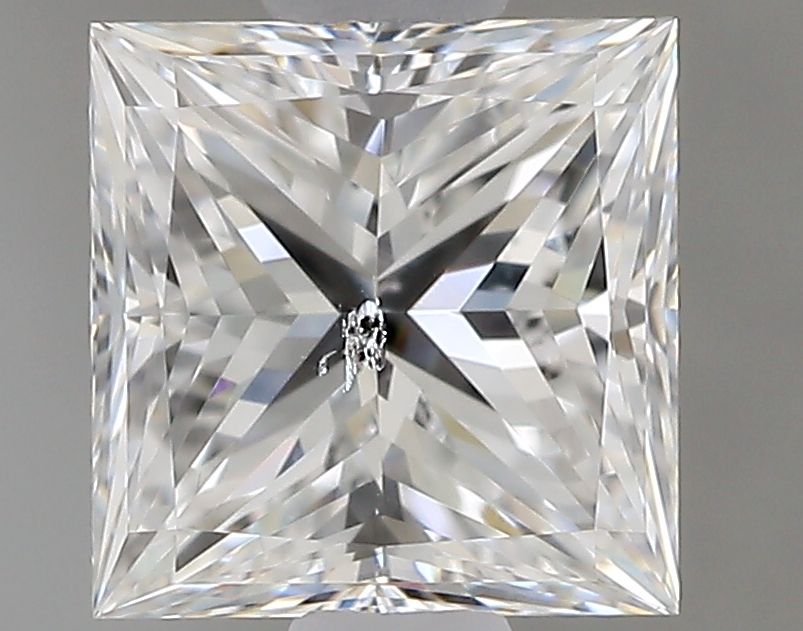0.8 Carat Princess Natural Diamond with  Cut Diamond in 14KT  view 1
