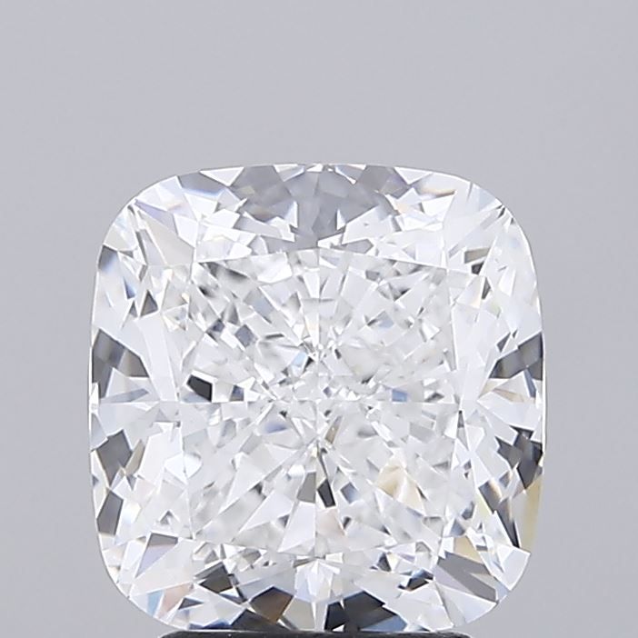 3.37 Carat Cushion Lab Diamond with  Cut Diamond in 14KT  view 1
