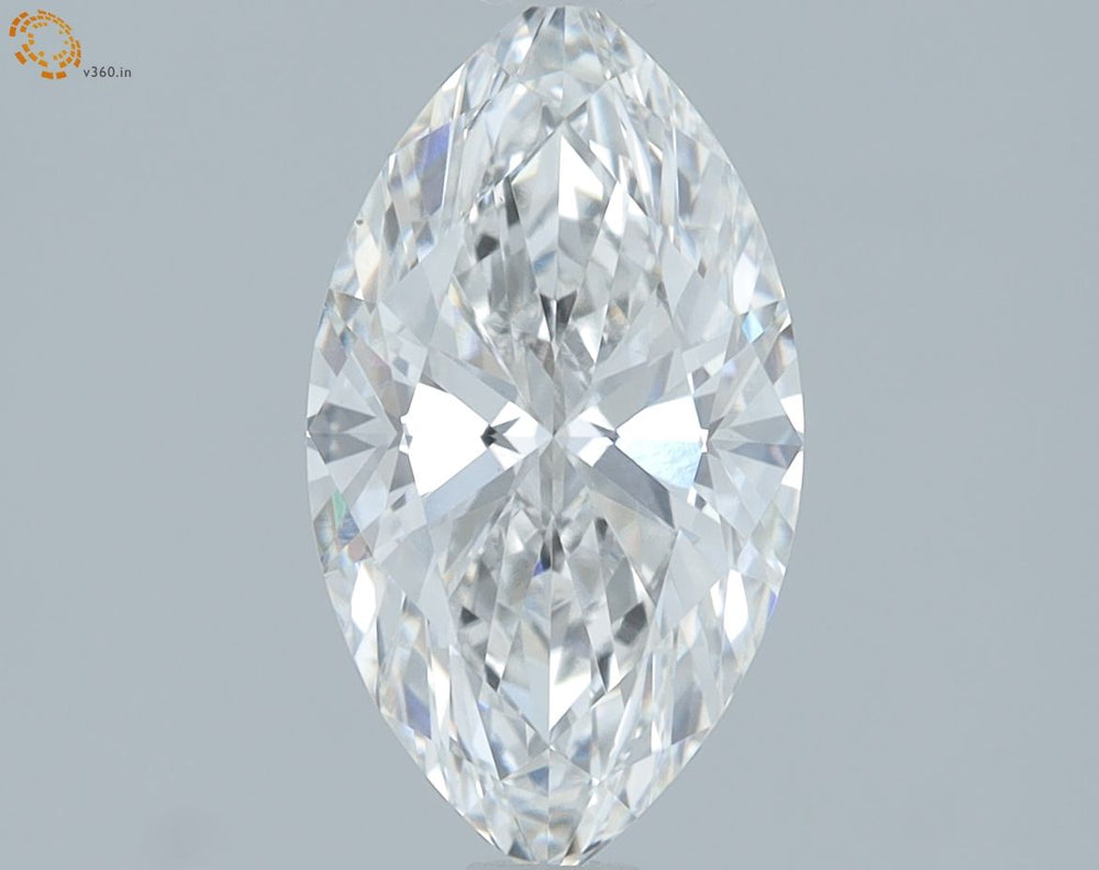 1.16 Carat Marquise Lab Diamond with  Cut Diamond in 14KT  view 1
