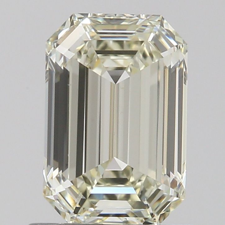 1.01 Carat Emerald Natural Diamond with  Cut Diamond in 14KT  view 1
